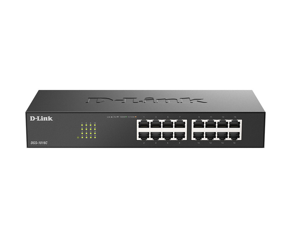 D-Link سويتش Gigabit ‏16 منفذ DGS1016C