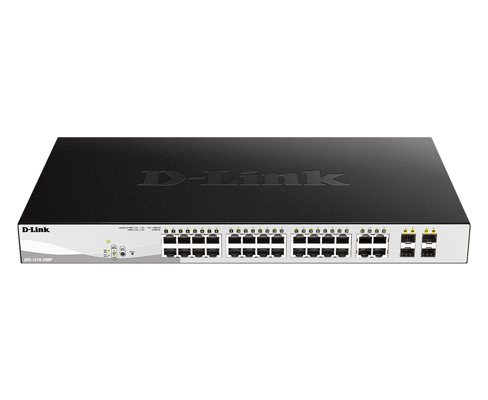 D-Link سويتش Gigabit Smart Managed PoE ‏28 منفذ DGS-1210-28MP