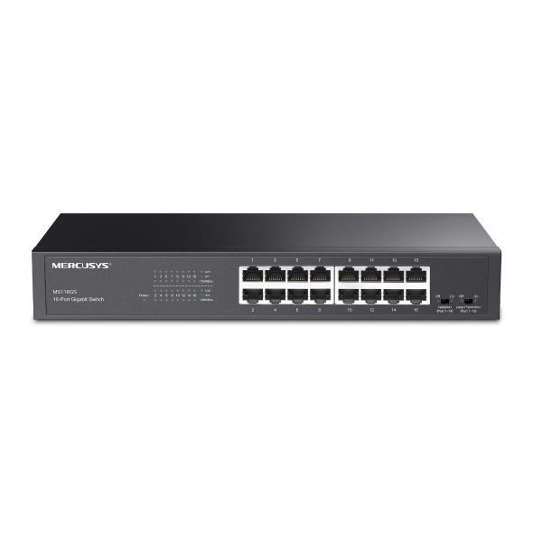 Mercusys سويتش Gigabit Desktop Rackmount ‏16 منفذ MS116GS