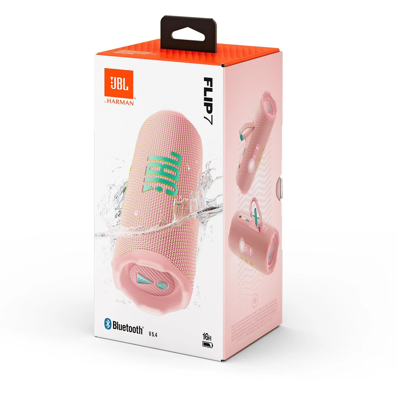 Портативная колонка JBL Flip 7, Розовая (JBLFLIP7PINK)