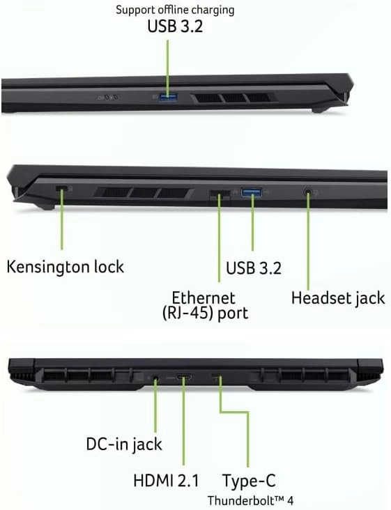 Acer Laptop Nitro V16 ANV16-41-R2YJ Ryzen 7-8845HS 16GB/512GB (NH.QRUEM.002)