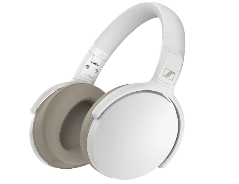 سماعة رأس لاسلكية Sennheiser HD 350BT باللون الأبيض (508385)