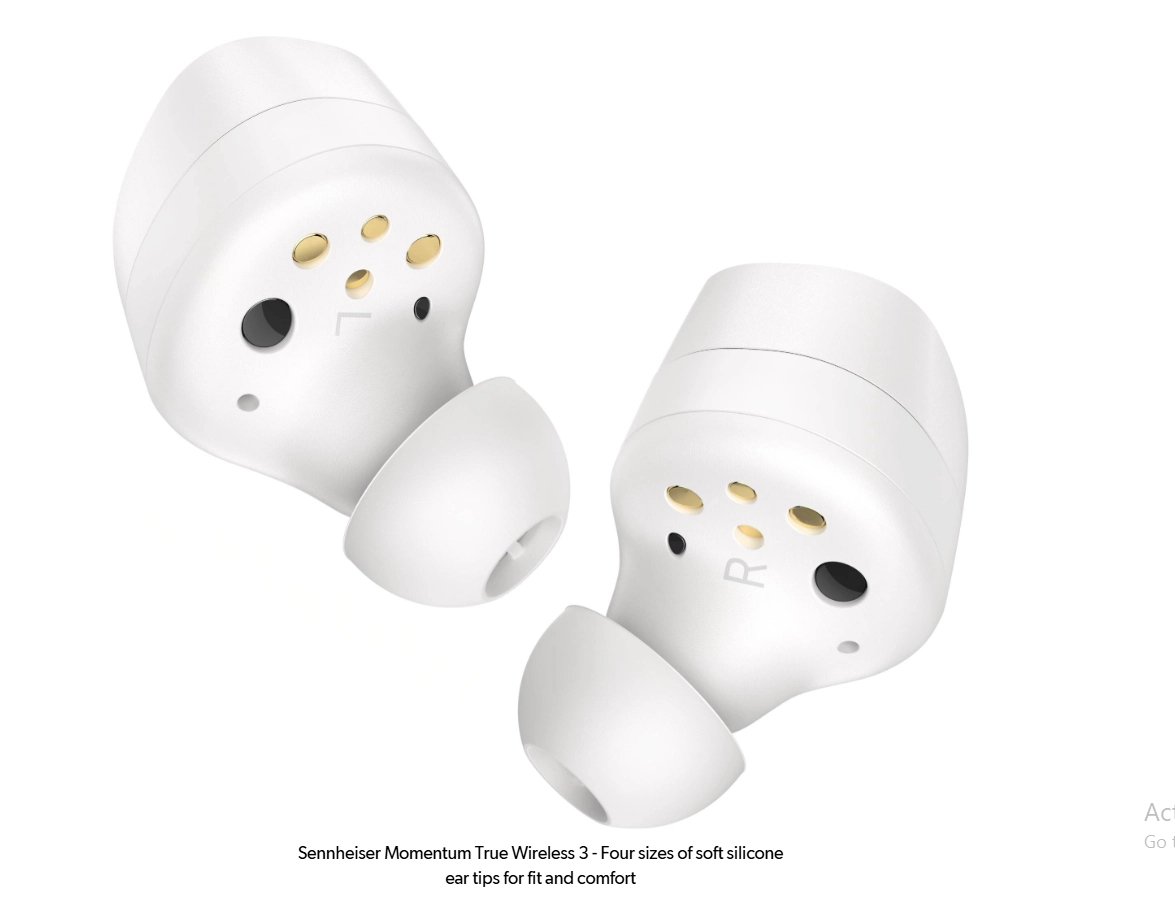 سماعات أذن لاسلكية Sennheiser M3 True Wireless 3 باللون الأبيض (509181)