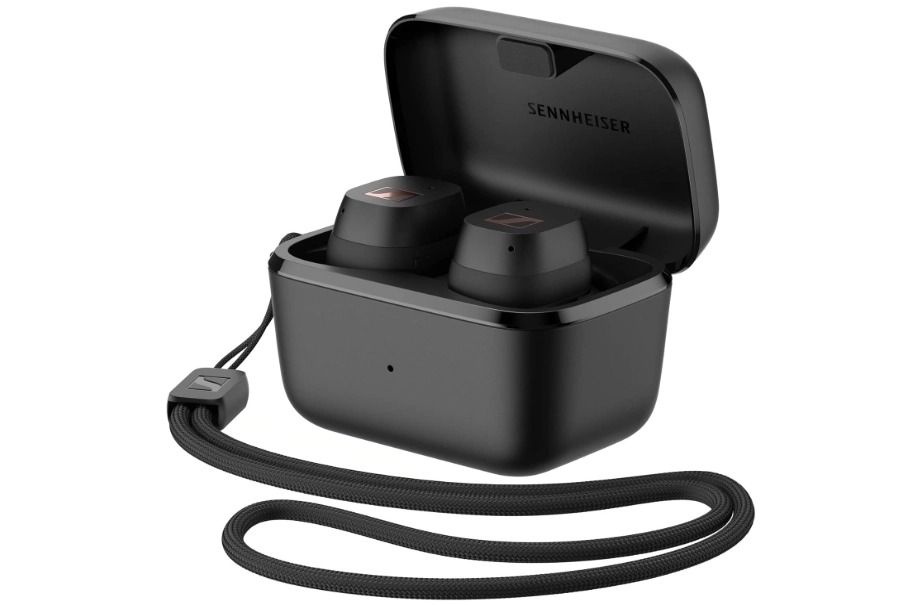 سماعات أذن لاسلكية Sennheiser True Wireless Sports باللون الأسود (509299)