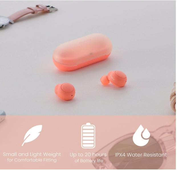 Беспроводные наушники Sony WF-C500, Оранжевые (4548736131064)