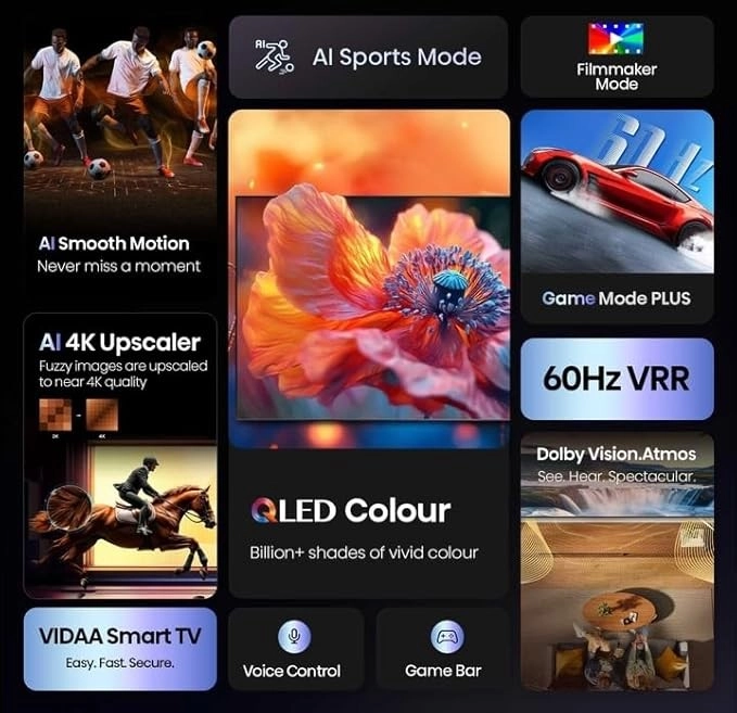 Hisense 55 inch QLED 4K Smart TV Q6Q