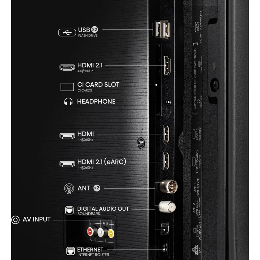 تلفزيون Hisense ذكي 50 بوصة LED 4K UHD موديل A61Q