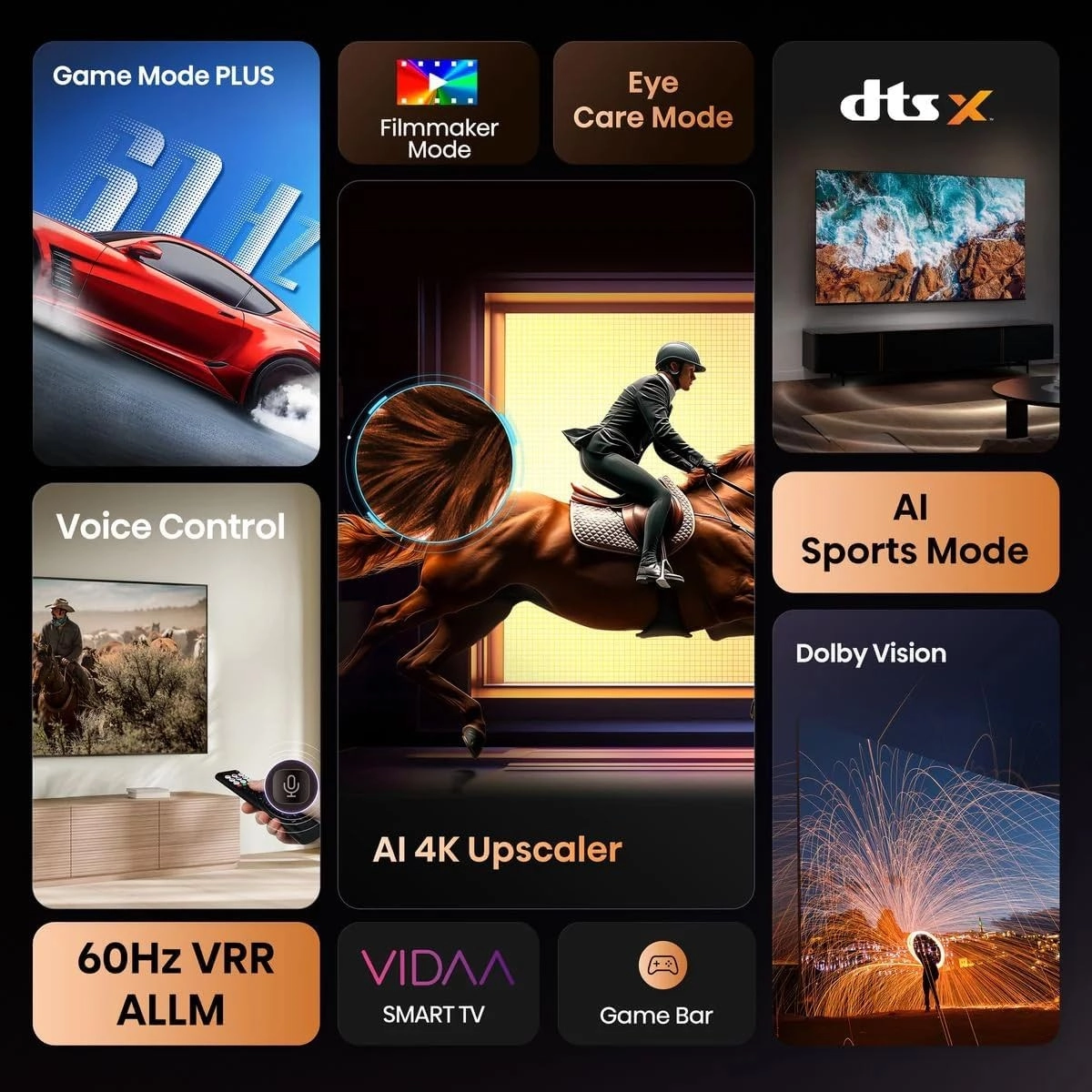 تلفزيون Hisense ذكي 65 بوصة LED 4K UHD موديل A61Q