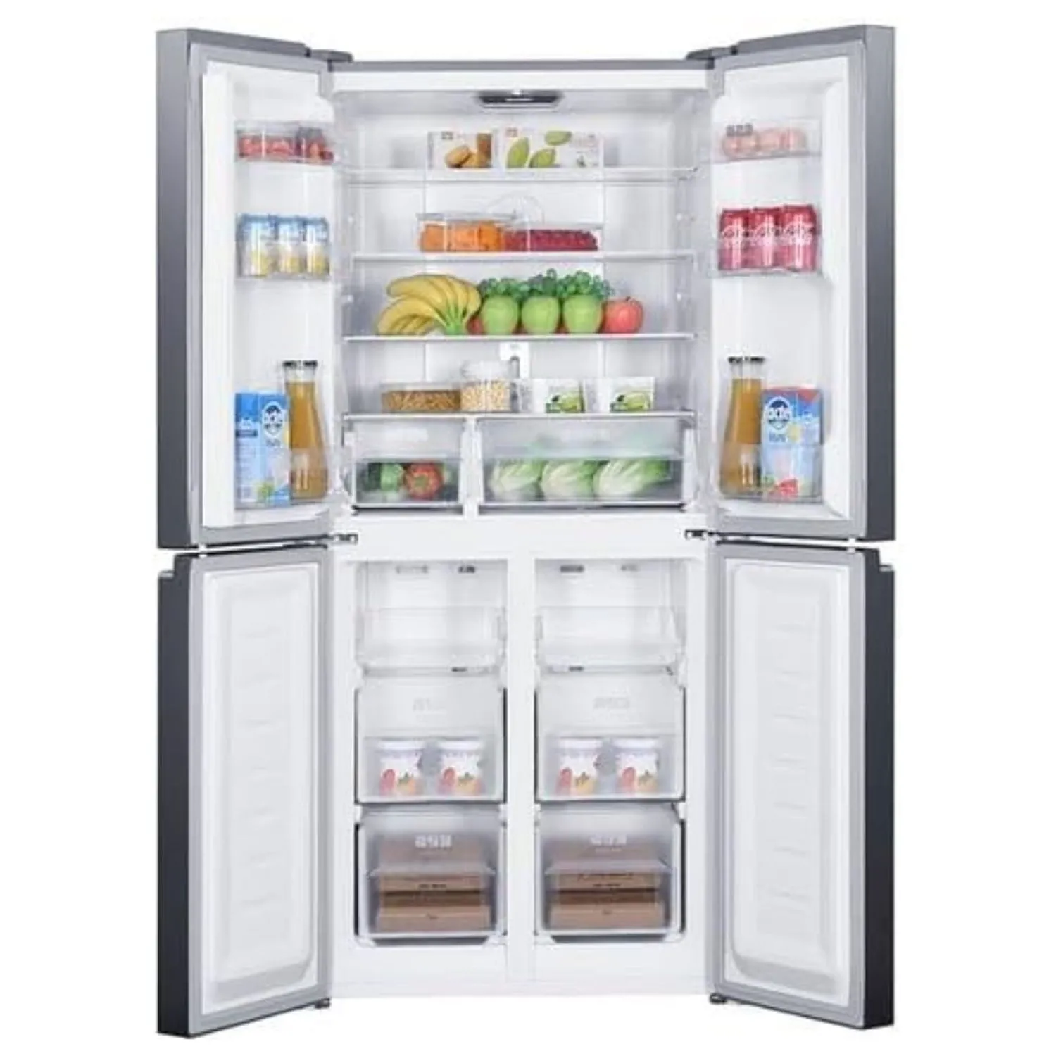 Sharp 4 Door Refrigerator 560L Inverter Black Glass