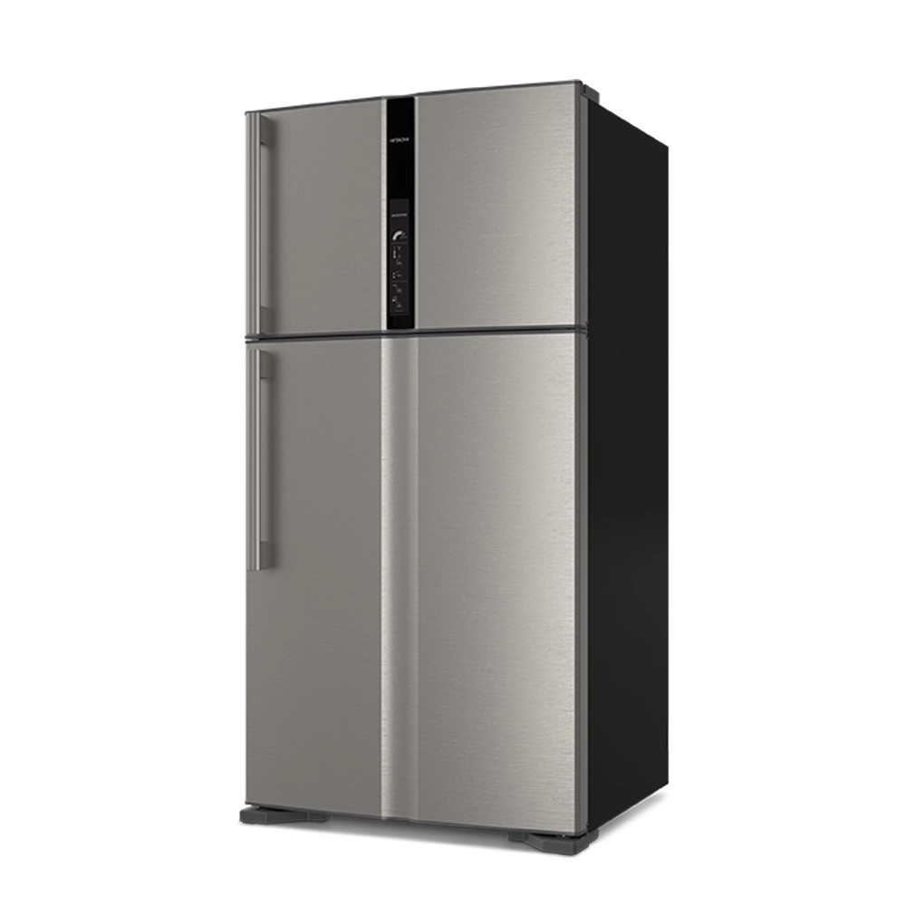 ثلاجة هيتاشي French Door سعة 990L ستانلس أسود (RV990BSL)