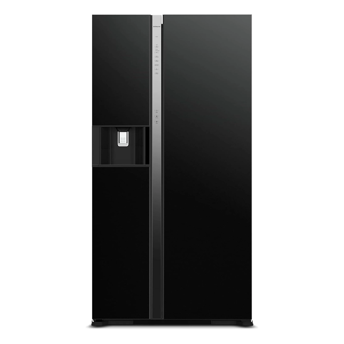 ثلاجة هيتاشي Side-by-Side سعة 700L زجاج فضي (RS700PUK0GS)