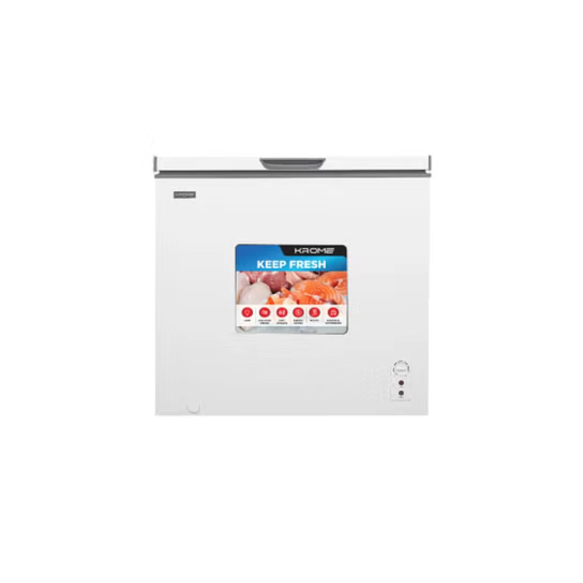 مجمد أفقي Krome سعة 225L (KR-CF225R)