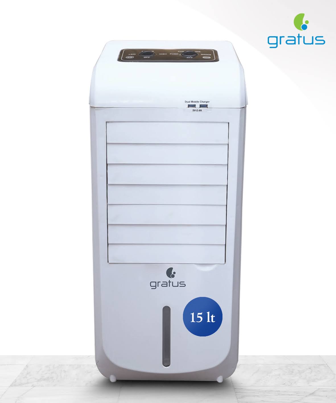 مبرد هواء Gratus Baarid Series سعة 15 لتر ‏(GADX9939)