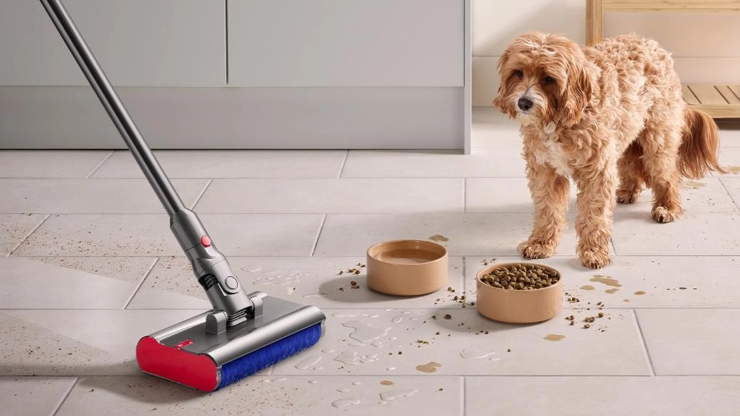 Пылесос Dyson V12s Detect Slim Submarine SV46 Желтый Никель