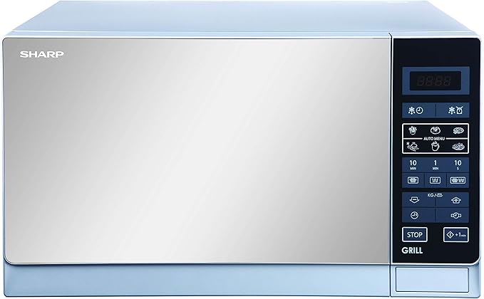 Sharp Microwave 25L Grill Mirror Glass Silver