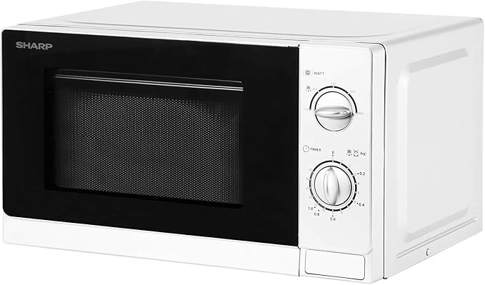 Sharp Microwave 20L Solo Push Button Door White