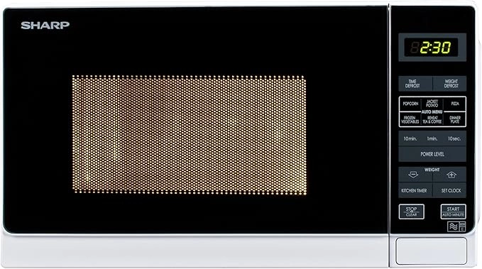 Sharp Microwave 20L Solo with Handle White