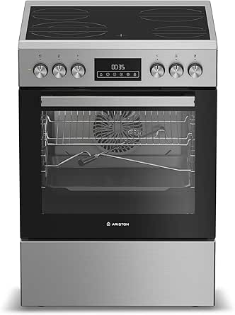 أريستون طباخ كهربائي 60 سم 9100 واط إينوكس تركيا (ARR6EV520205XME)