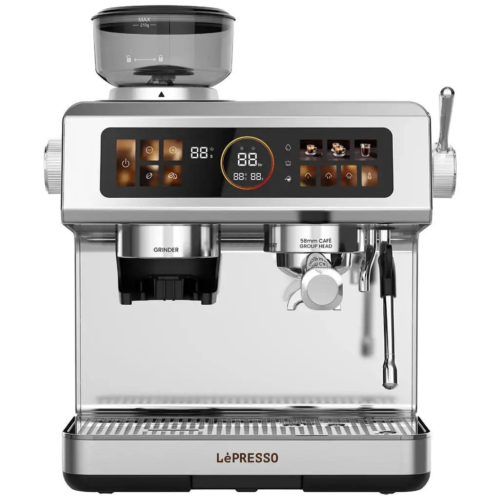 LePresso Deliziosa Semi-Auto Coffee Machine Touch Control 20 Bar (LPCFFSCM0098SL)
