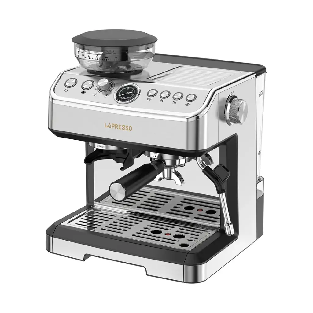LePresso Espresso Machine Conical Grinder & Steamer 20 Bar (LPCFFM0038)