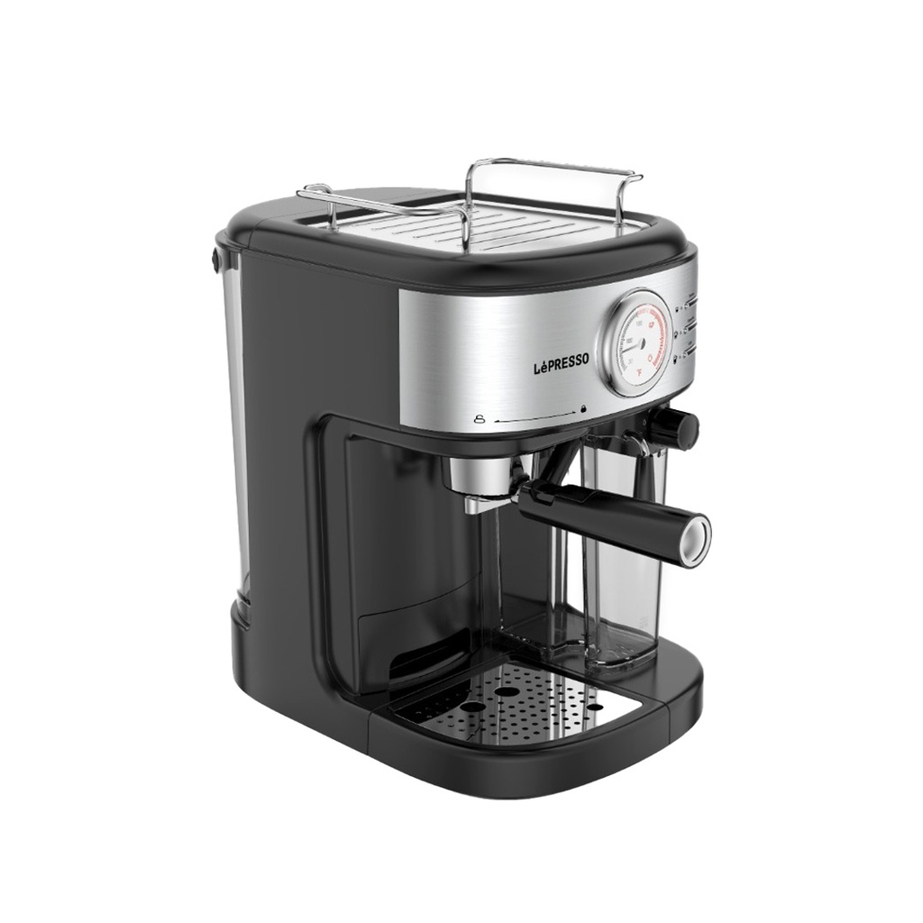 LePresso Barista Espresso Machine Auto Milk Frother & Flow Meter (LP20BCMCFBK)