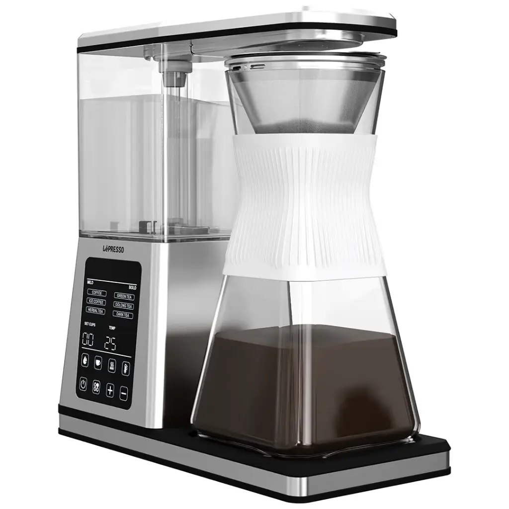 LePresso Crystal Brew Drip Coffee & Tea Maker 1.2L (LPCFM1236SI)