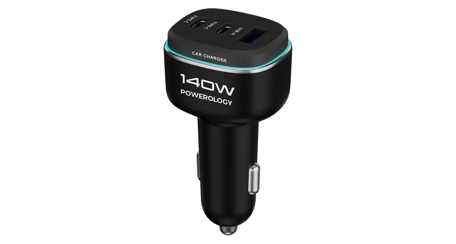 شاحن سيارة Powerology 140W Triple-Port