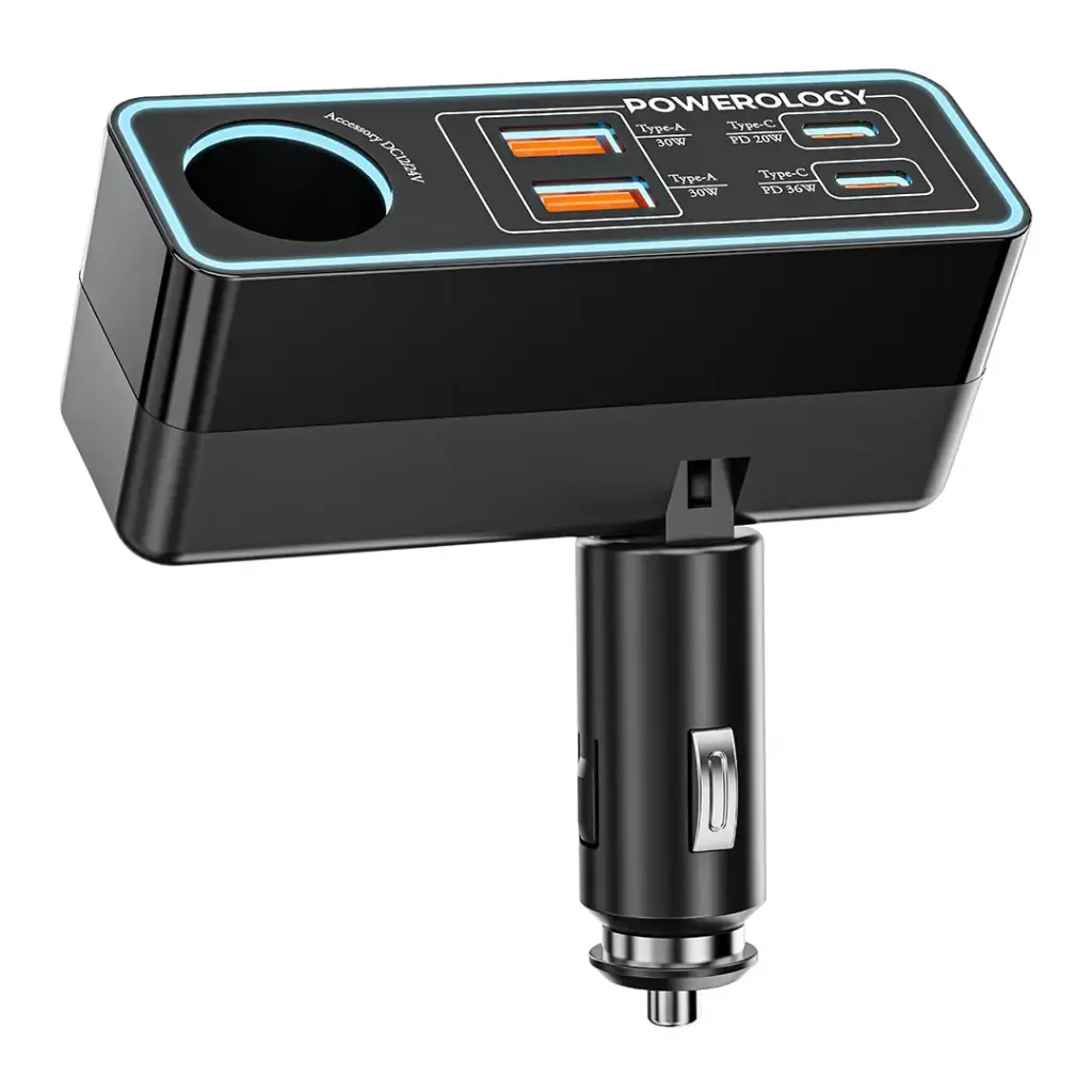 شاحن سيارة Powerology Brio 125W
