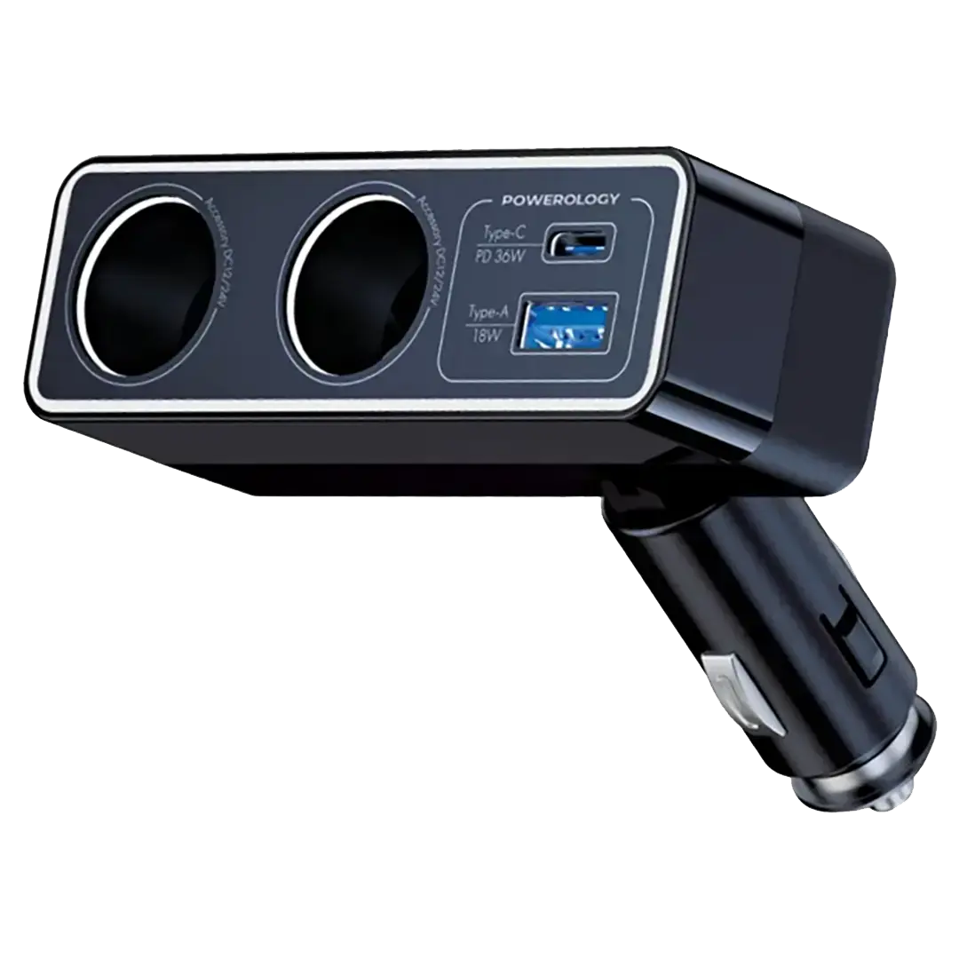 شاحن سيارة Powerology Brio 54W