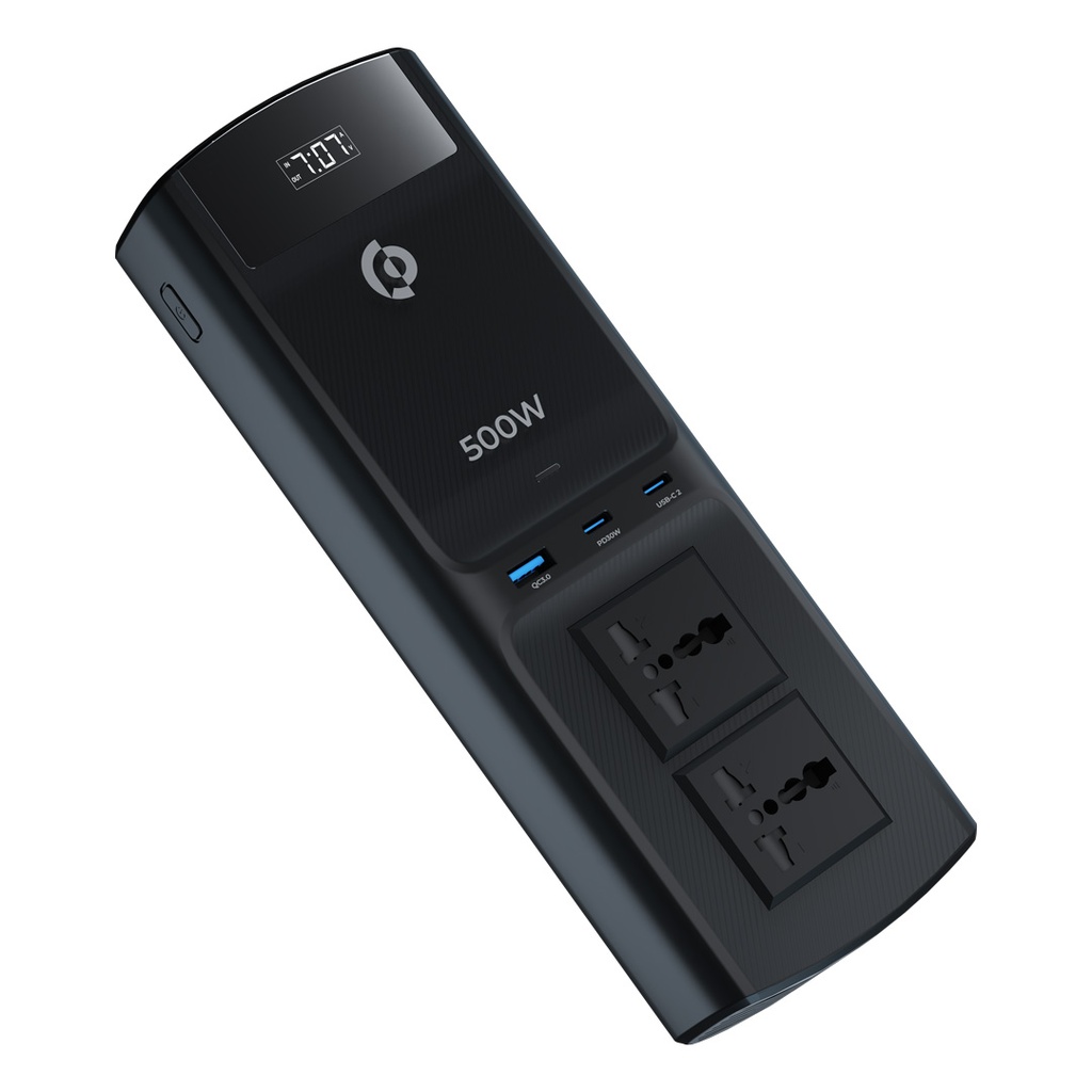 محول طاقة سيارة Powerology 500W Multi-Port