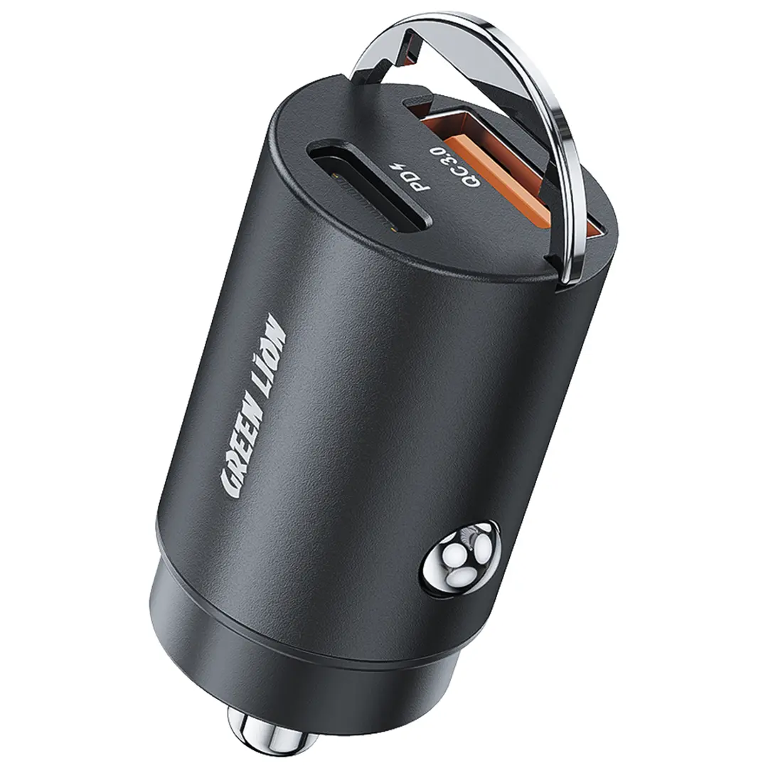 شاحن سيارة Green Lion Ring Charge Dual Port 36W Type-C to Type-C 1M