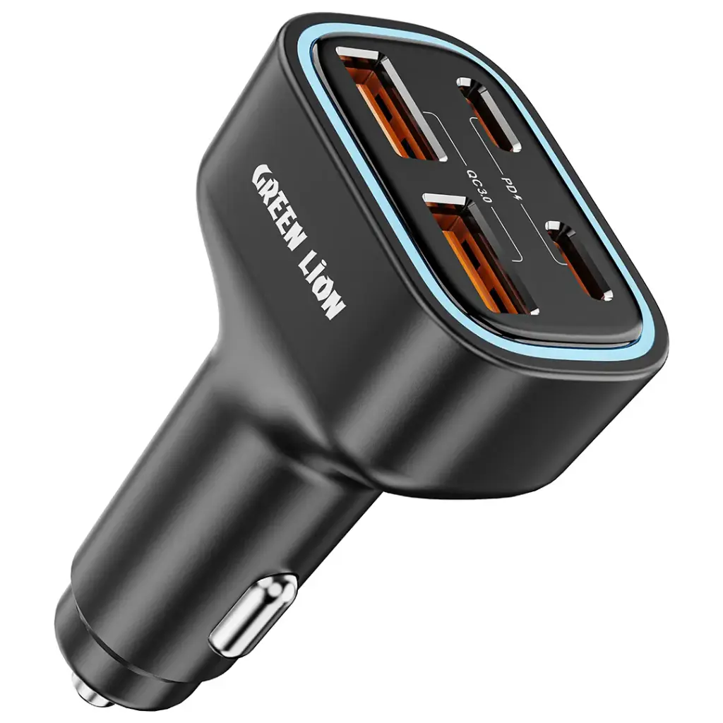 شاحن سيارة Green Lion Quad Port 70W