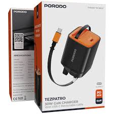 Porodo Tezpatro 30W GaN Charger