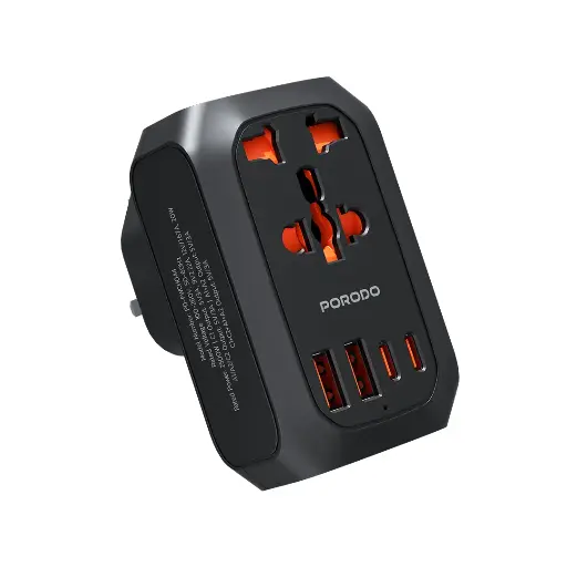 Porodo Universal AC Adapter Multi-Device Charging UK Plug