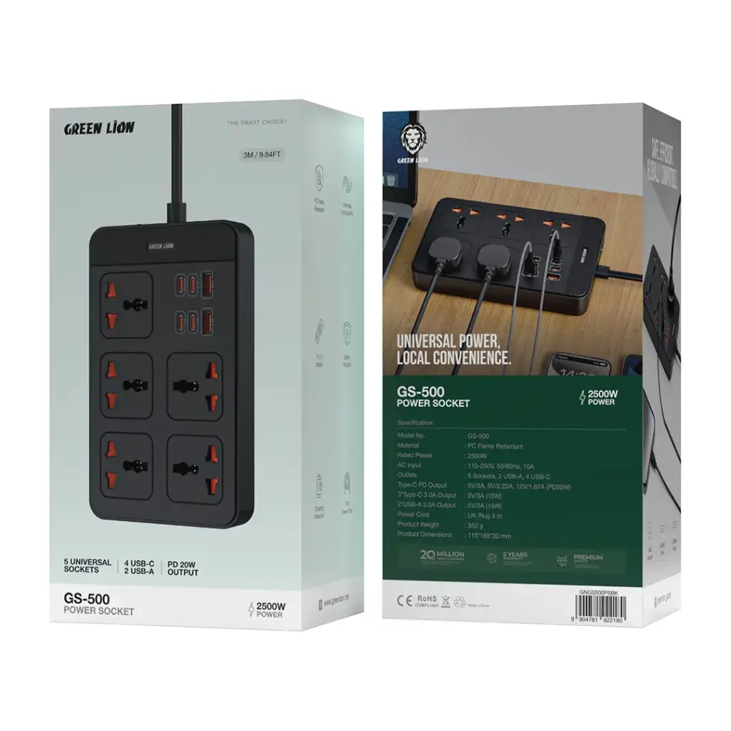 Green Lion GS-500 مشترك كهربائي PD 20W