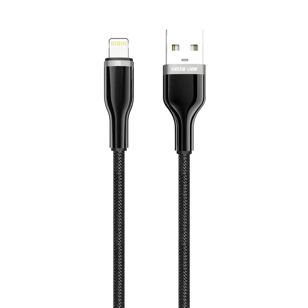Green Lion Braided Zinc Alloy Cable USB-A to Lightning 12W