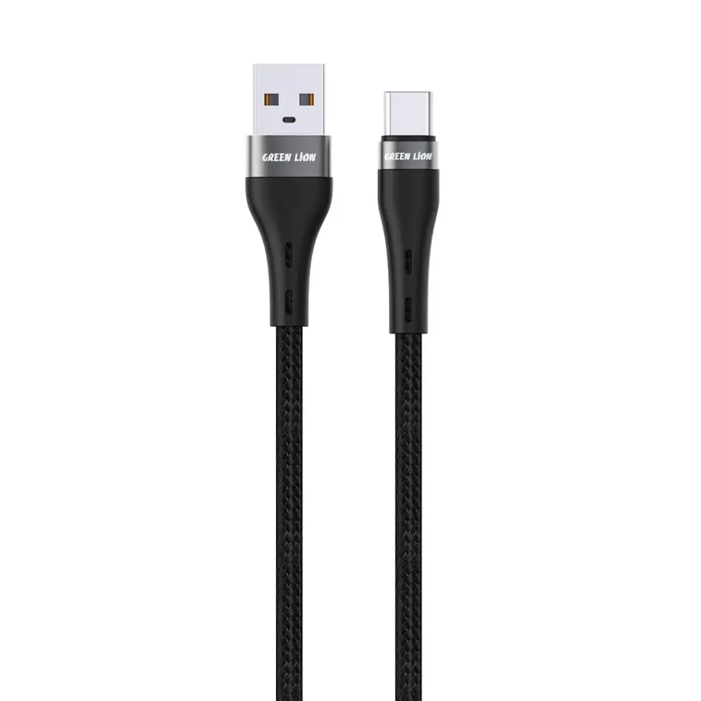 Green Lion USB-A to USB-C Braided Cable 2M