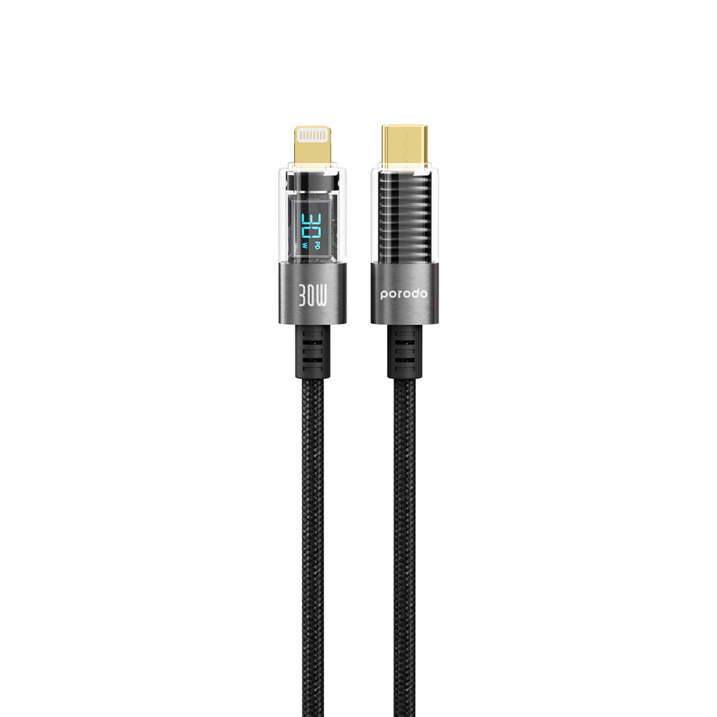 Porodo Braided USB-C to Lightning Cable