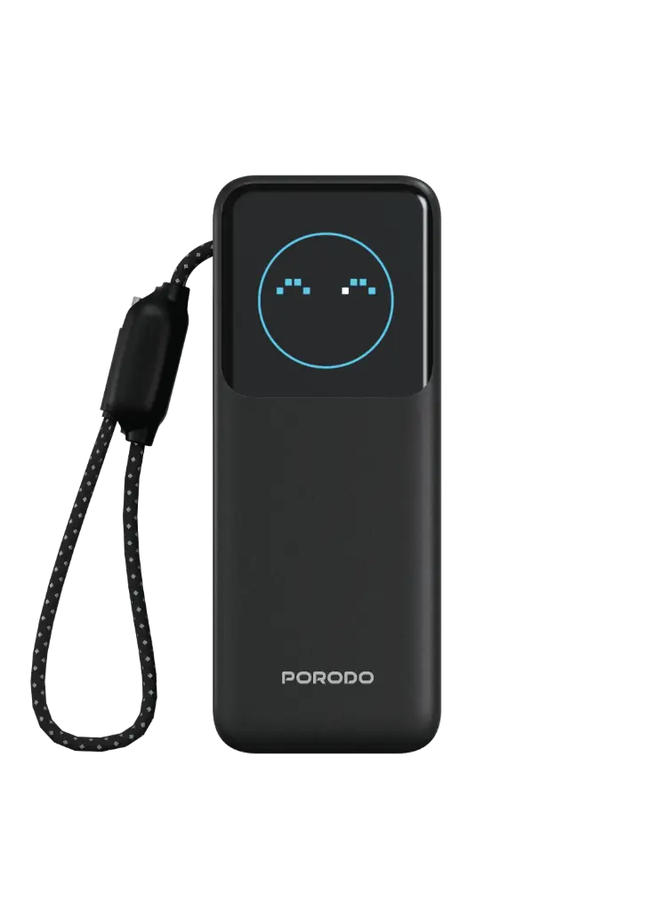 Porodo POLO II 20000mAh Power Bank with Built-in USB-C Cables