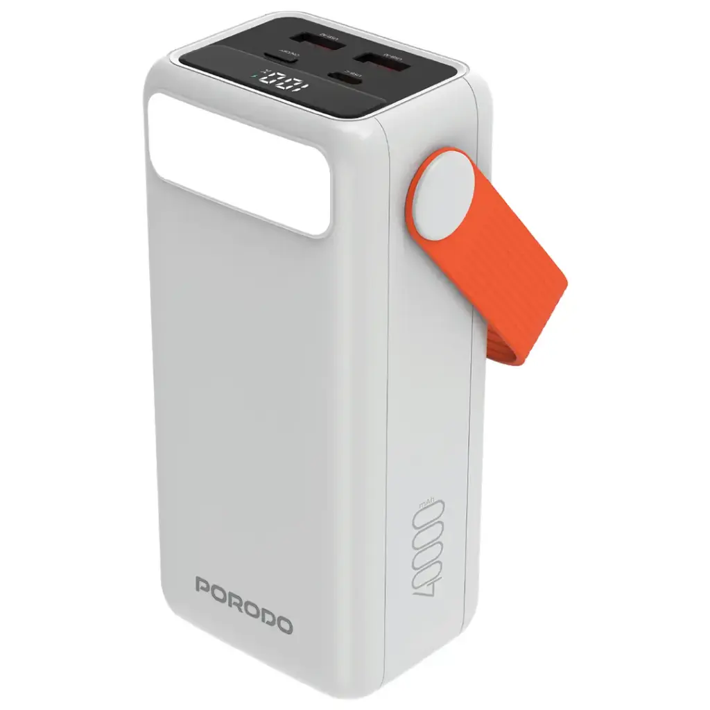 Porodo PortaPower 40000mAh Power Bank with Built-In LED Lighting