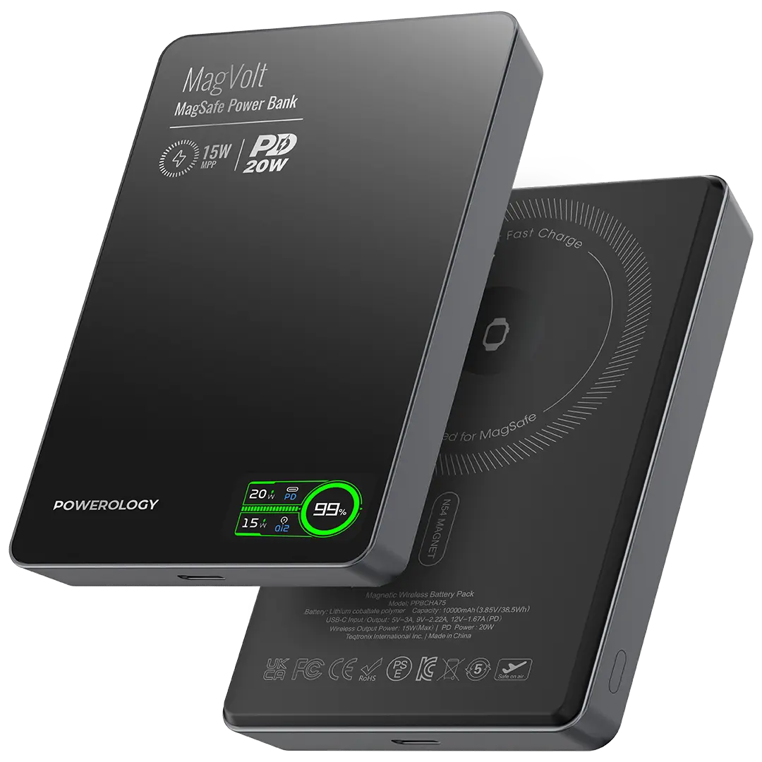 Powerology MagVolt 10000mAh Magnetic Power Bank