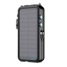 Powerology 16000mAh Solar FM Radio Speaker Light Power Bank