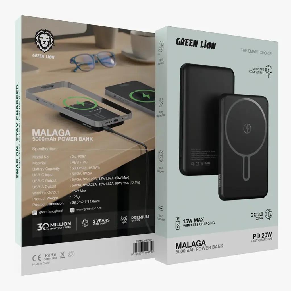 Green Lion Malaga Power Bank 10000mAh PD 20W