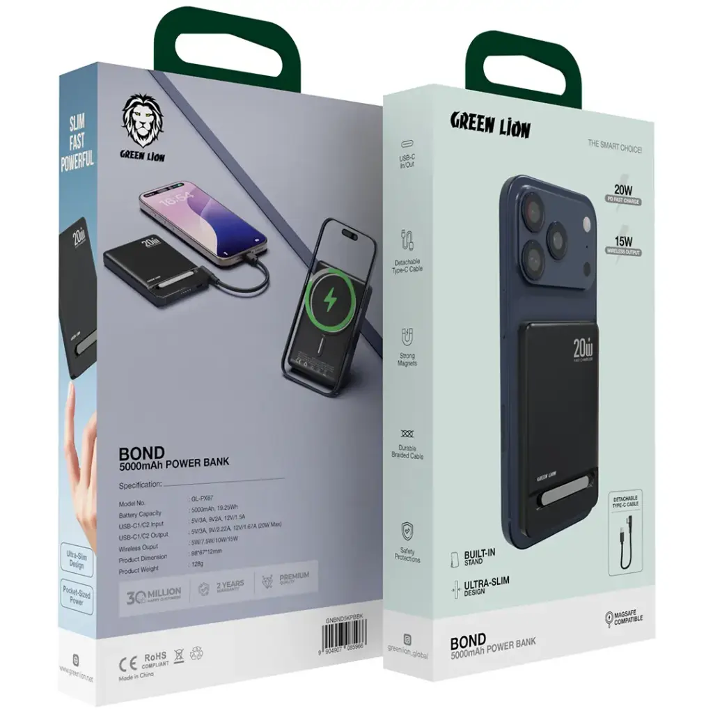Green Lion Bond Power Bank 5000mAh