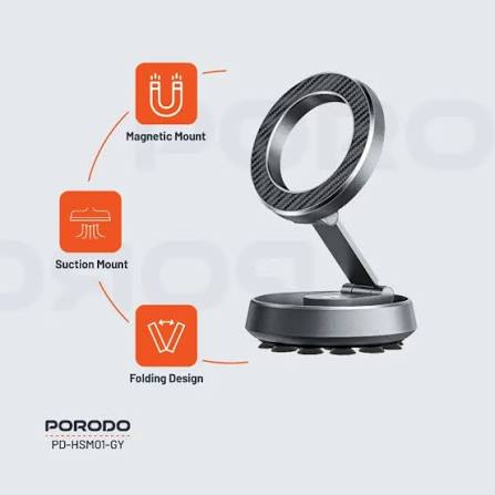 Porodo HS01 DUO Mount MagSafe & Suction