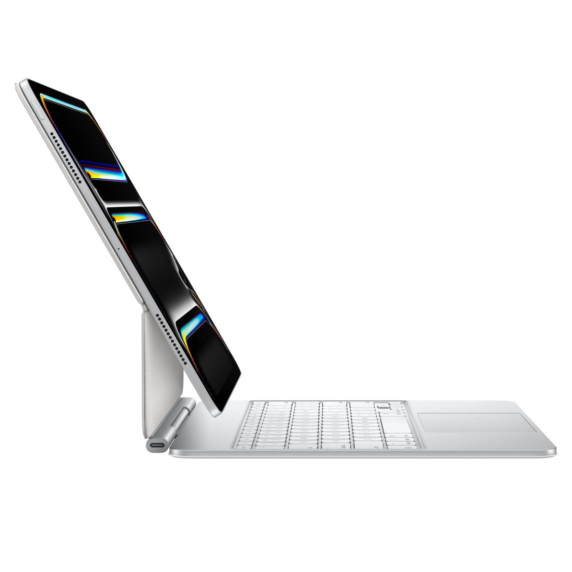 Apple Magic Keyboard لجهاز iPad Pro M4/M5 مقاس 13 بوصة باللغة العربية (iPad Pro 13") (أبيض)