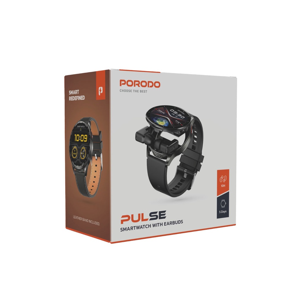 ساعات ذكية Porodo Pulse مع سماعات