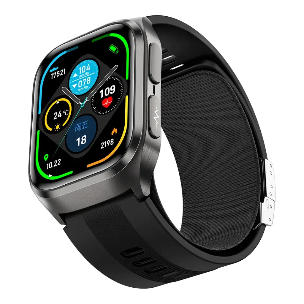 ساعات ذكية Green Lion Sense ECG 2.06 Inch AMOLED مع ضغط الدم