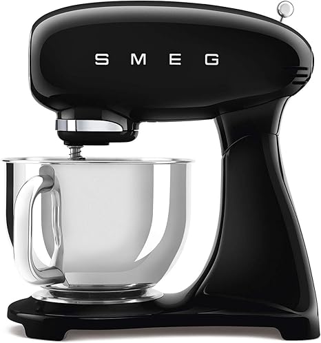 عجانة Smeg Black Full Colour (SMF03BLUK)