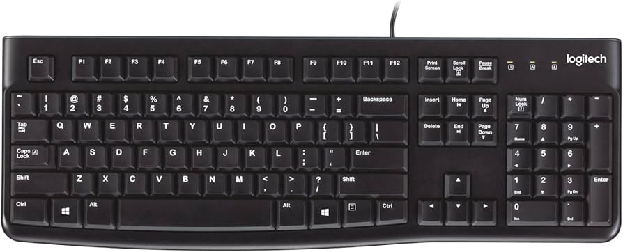 Logitech K120 USB Клавиатура Черная